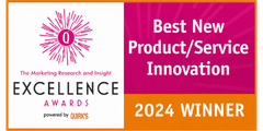 The Marketing Research and Insight Excellence Awards 2024 Winner, Best New Product/Service Innovation, powered by Quirk's