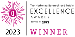 The Marketing Research and Insight Excellence Awards 2023 Winner, powered by Quirk's